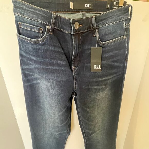 KUT From The Kloth Mia High Rise Toothpick Skinny Jean Womens 8 Blue Denim - Picture 6 of 9